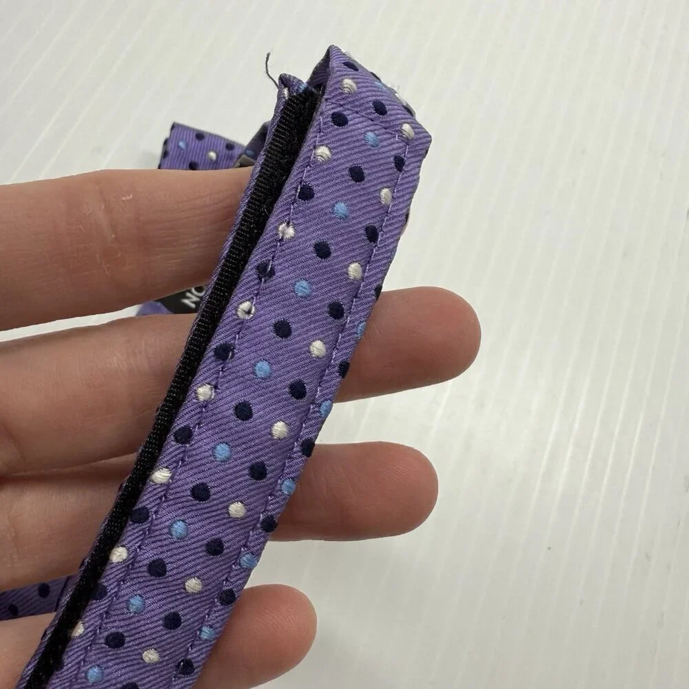 Nordstrom Purple Polka Dot Silk Bow Tie Adjustable Formal Wedding Prom Accessory